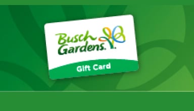 Busch Gardens Gift Card