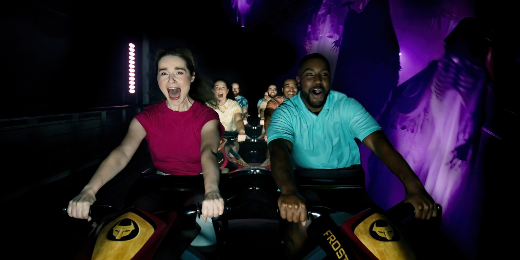 People riding Darkoaster