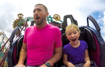 Go face-to-fang on Cobra's Curse - a spin coaster at Busch Gardens located in Tampa Bay, Florida