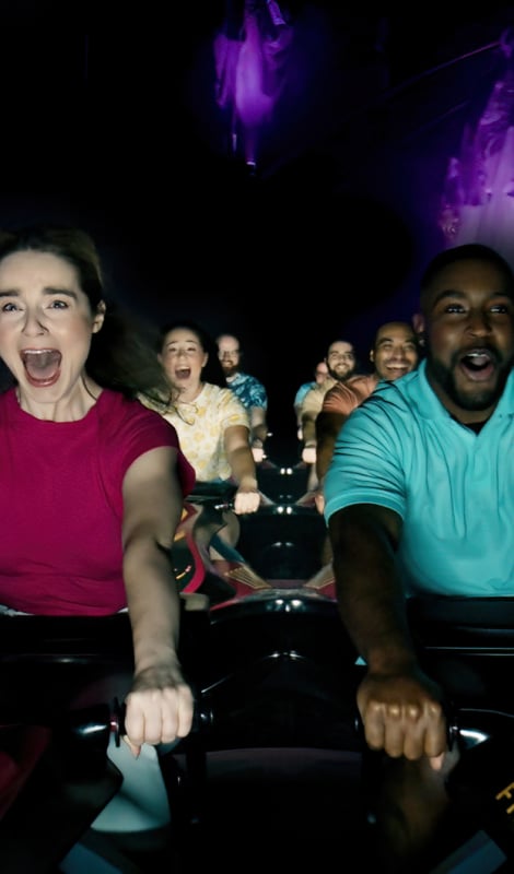 People riding Darkoaster