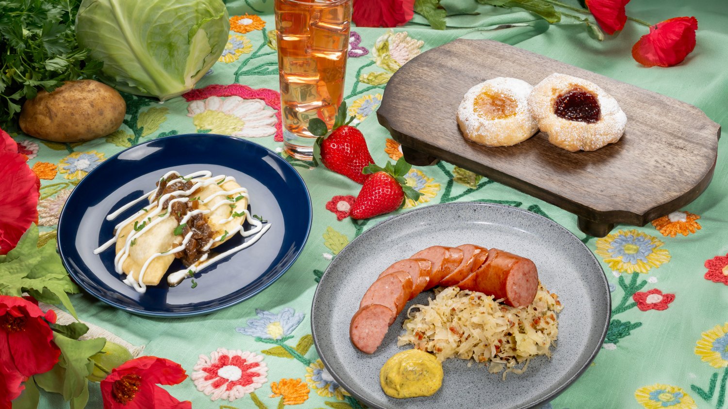 Poland Cabin food offerings at Busch Gardens Williamsburg Food & Wine Festival