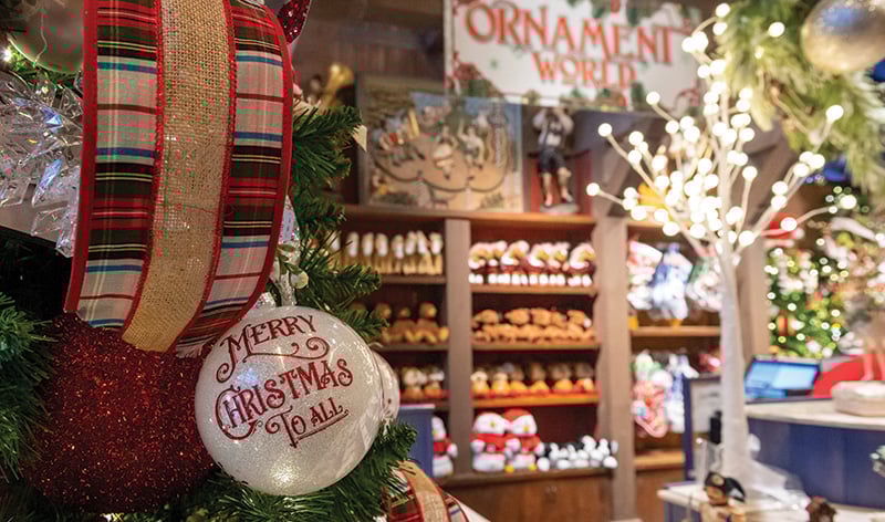 Shopping at Busch Gardens Williamsburg Christmas Town