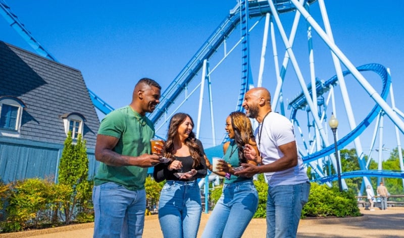 Enjoying the Food & Wine Festival over Memorial Day weekend at Busch Gardens Williamsburg.