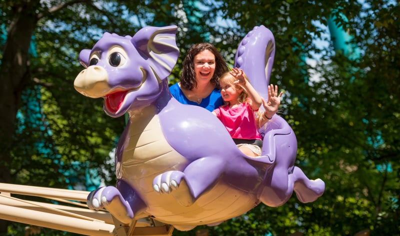 Members enjoying a ride at Busch Gardens Williamsburg.