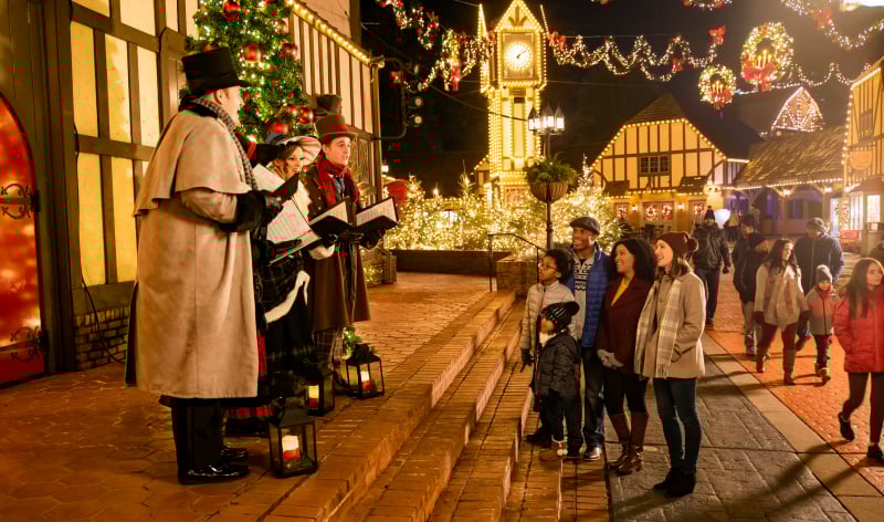 Members enjoying seasonal events at Busch Gardens Williamsburg.