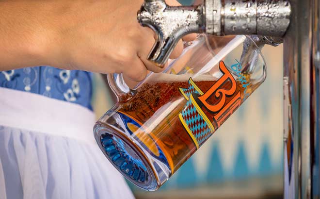 Beer being poured at Bier Fest