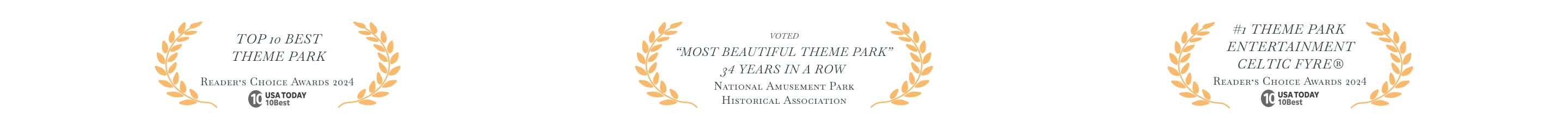 Busch Gardens Williamsburg Theme Park Awards
