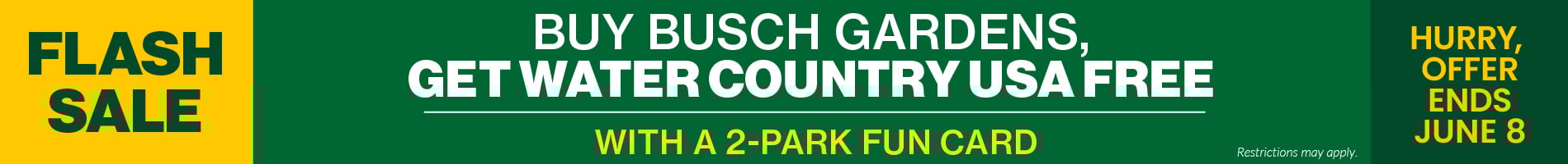 Busch Gardens Williamsburg Flash Sale