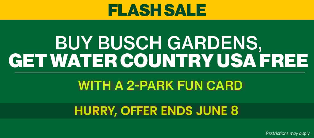 Busch Gardens Williamsburg Flash Sal