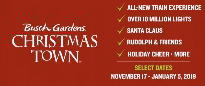Christmas Town at Busch Gardens Williamsburg celebrates its 10th anniversary