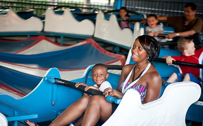 Elephant Run is a great attraction to ride with your kids