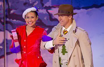 Elvis Stojko and Gladys in 'Twas That Night ice show during Christmas Town in Virginia