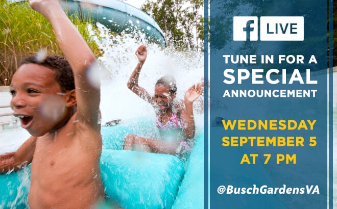 Join us on Facebook Live for a special announcement