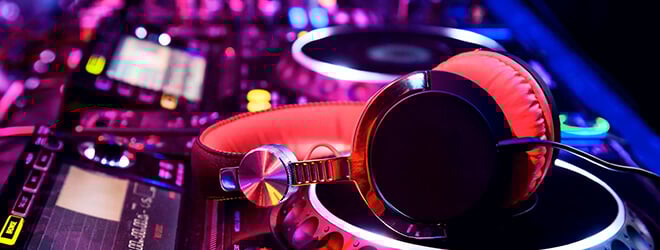 DJs and music in party zones at Busch Gardens Halloween event