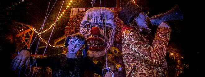 Halloween scare zones at Busch Gardens Williamsburg in Virginia