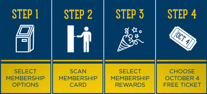 How to redeem your free friend ticket for October 4, 2018 Member Night