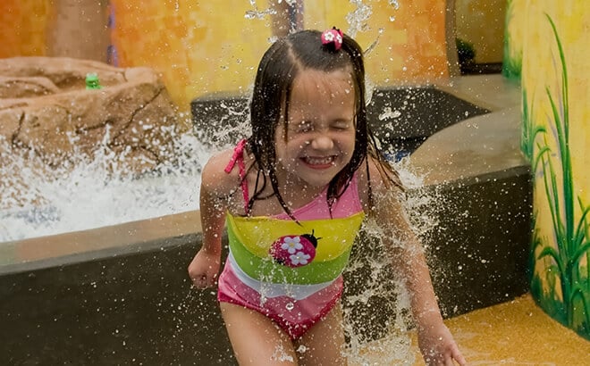 Plan for the kids to get wet while at our theme park or water park
