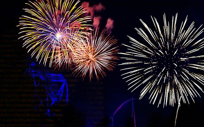 Fireworks at Busch Gardens