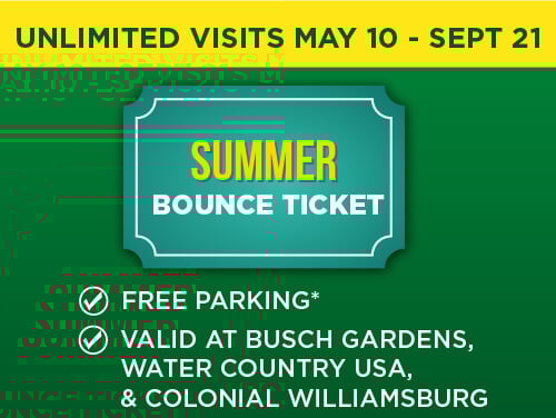 Busch Gardens Williamsburg & Water Country USA Summer Bounce